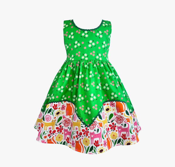 cats-meow-vintage-dolores-park-dress-w-hair-bow-little-miss-marmalade - Sophia's Style Girls Dress-1